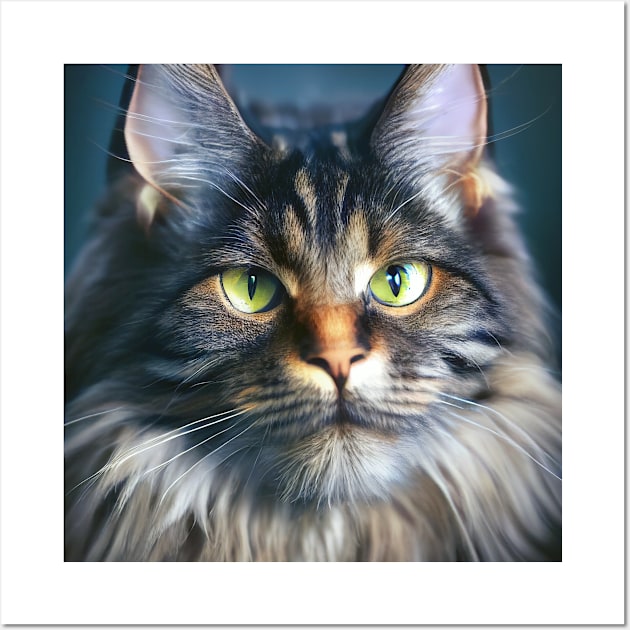 Sylvester, Maine Coon cat Wall Art by Aimages